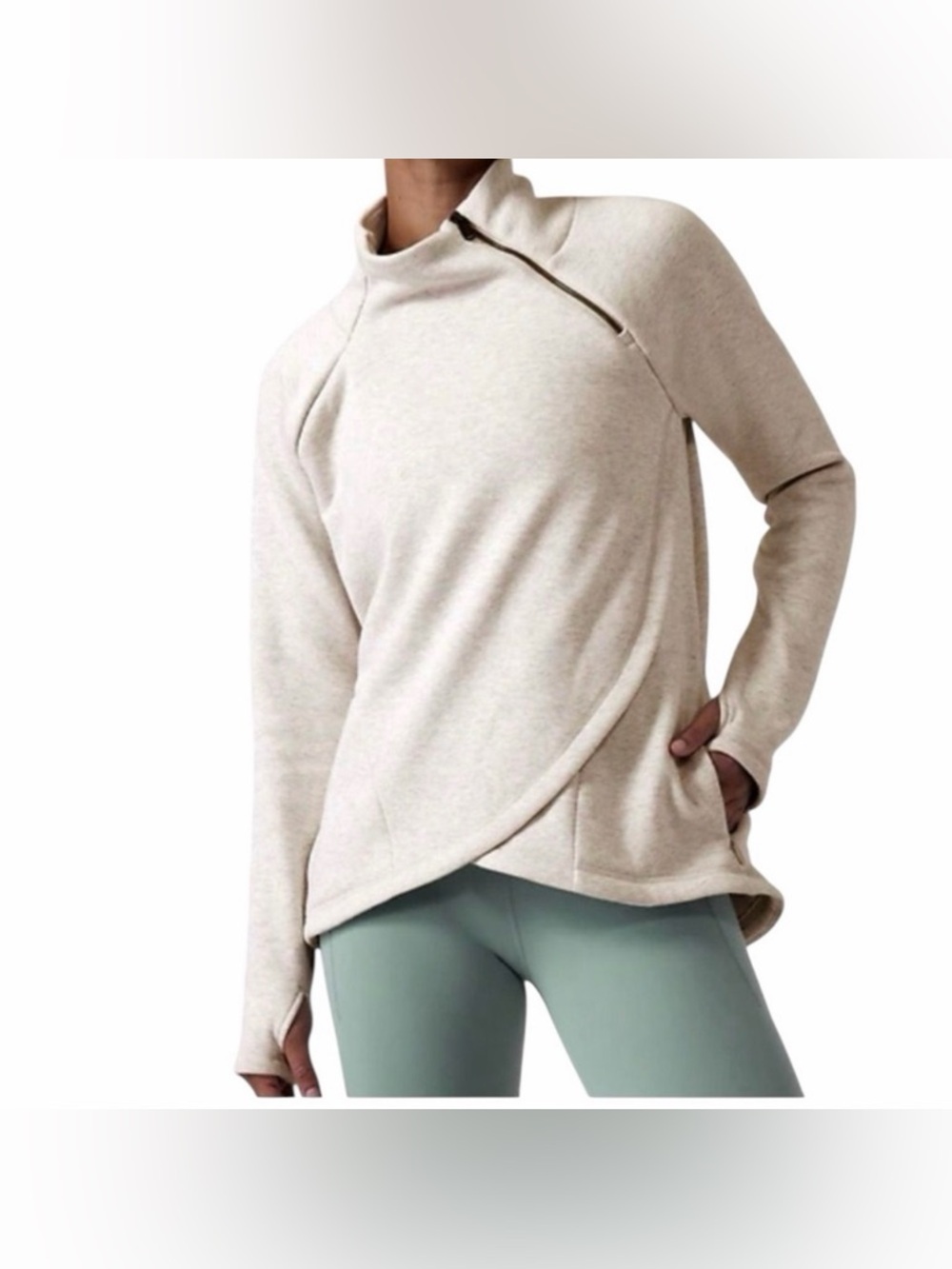 ATHLETA Cozy Karma Asym Pullover Sweatshirt
Size‎ XL
